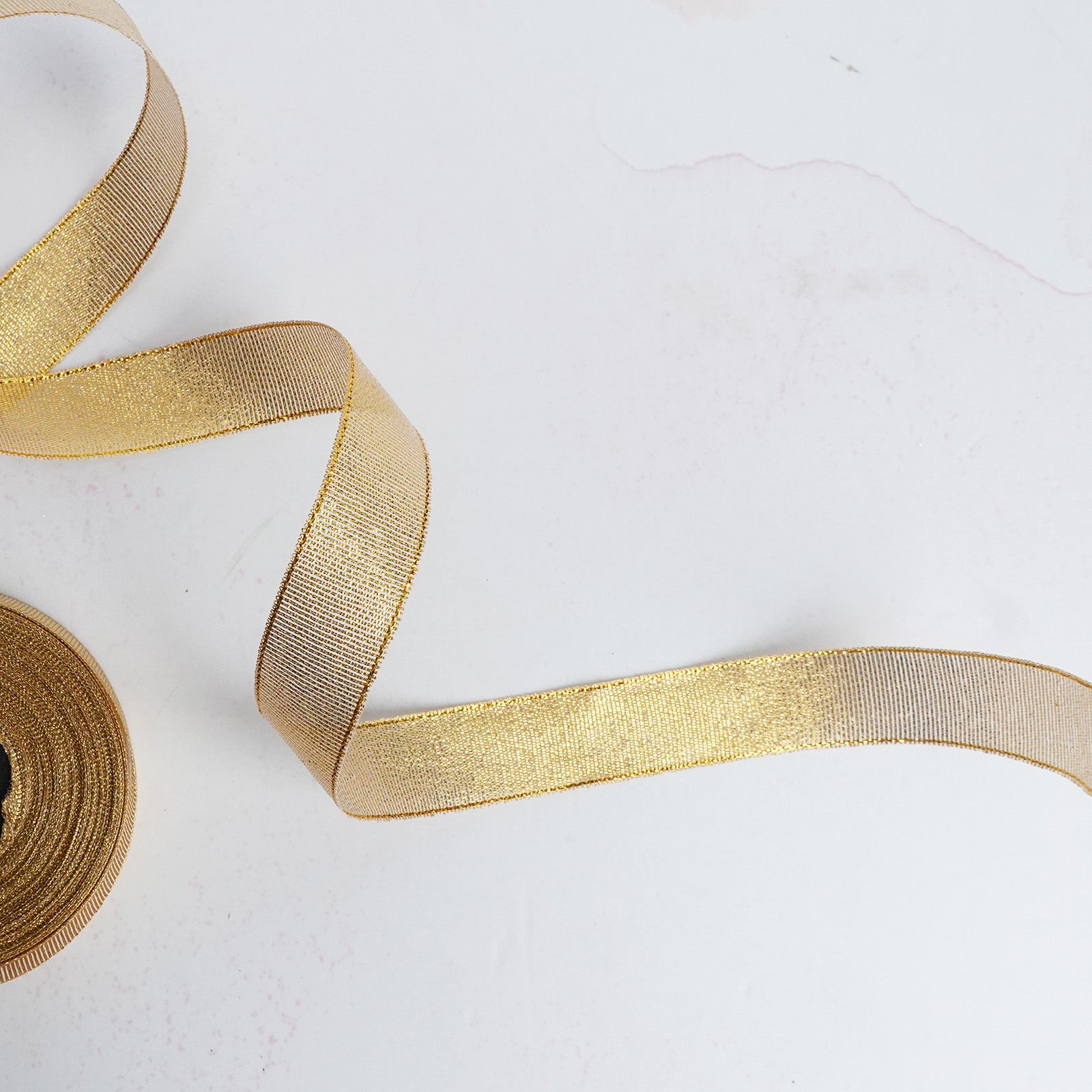 Golden Shimmering Wedding Ribbon