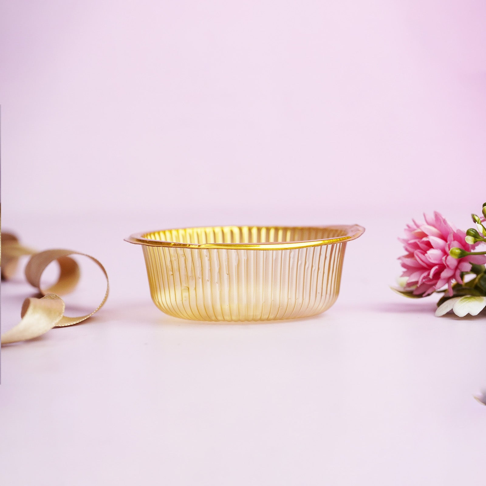 Golden Katori Round Tray