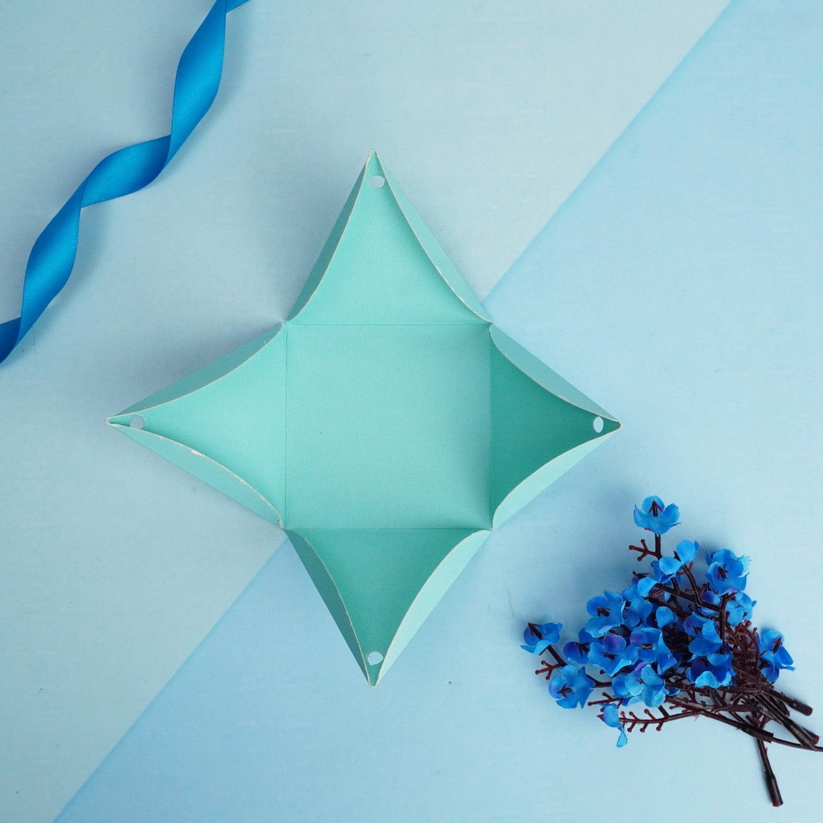 Light Blue Triangle Gift Box