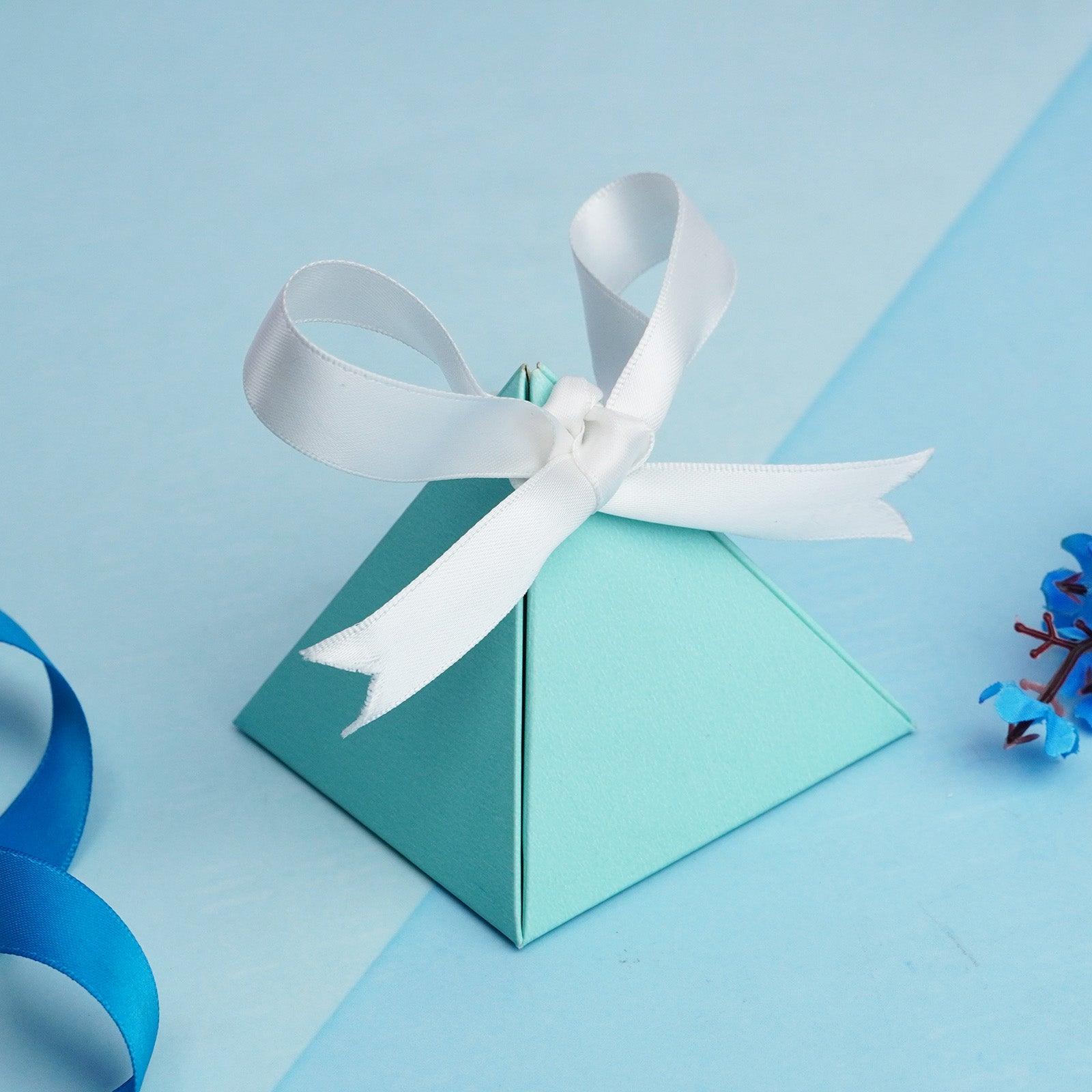 Light Blue Triangle Gift Box