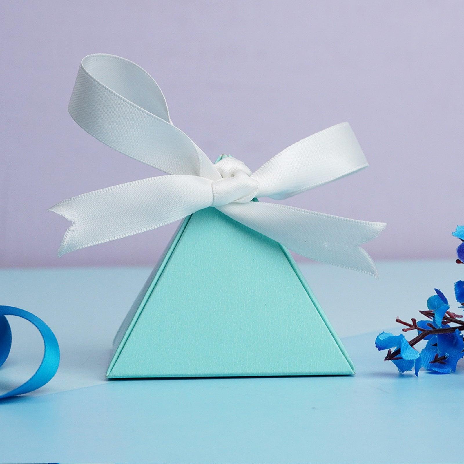 Light Blue Triangle Gift Box