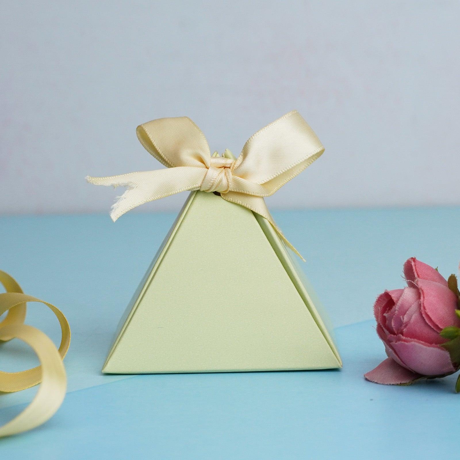 Light Green Triangle Gift Box