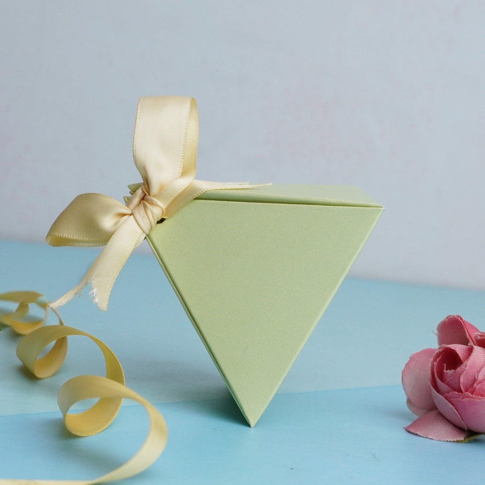 Light Green Triangle Gift Box