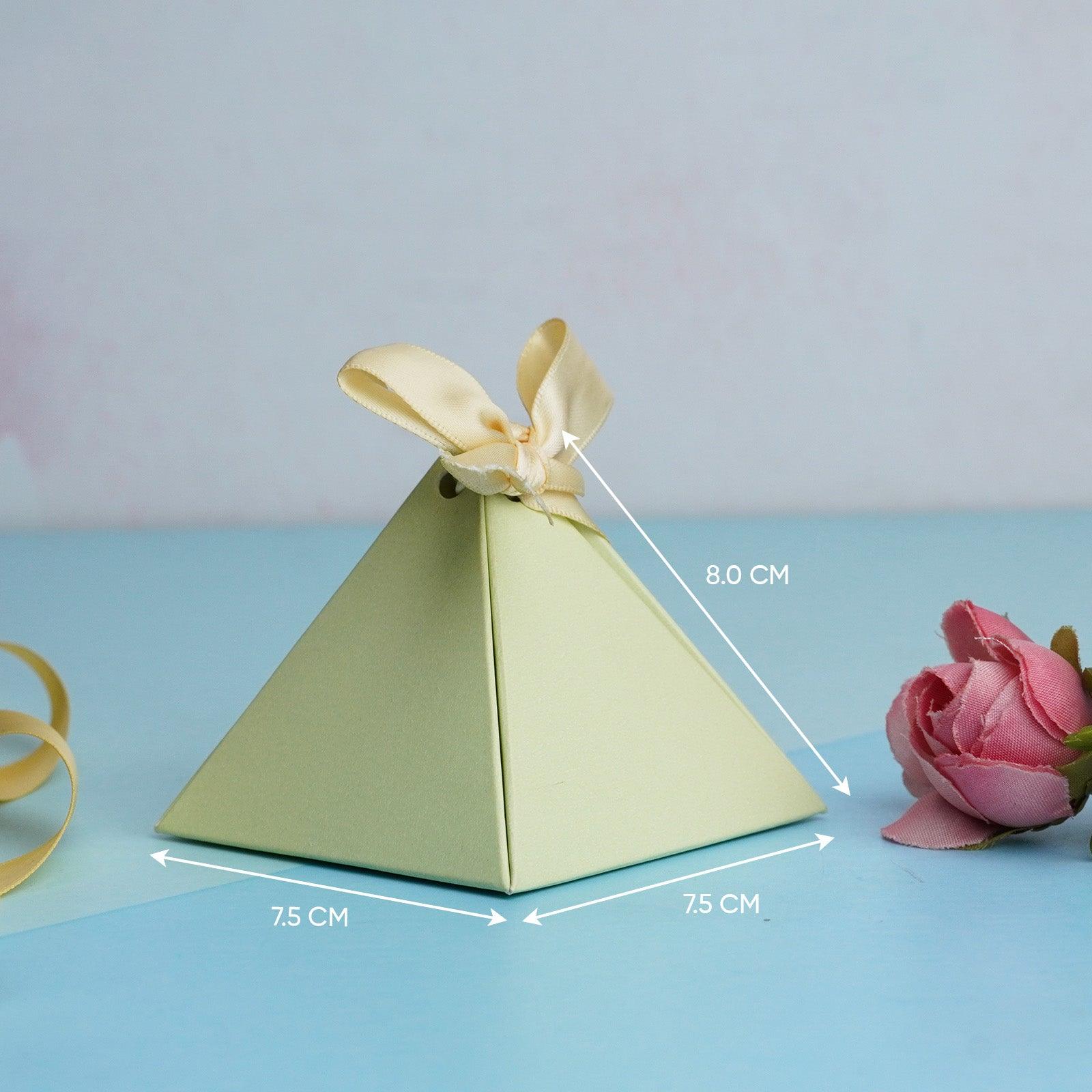 Light Green Triangle Gift Box