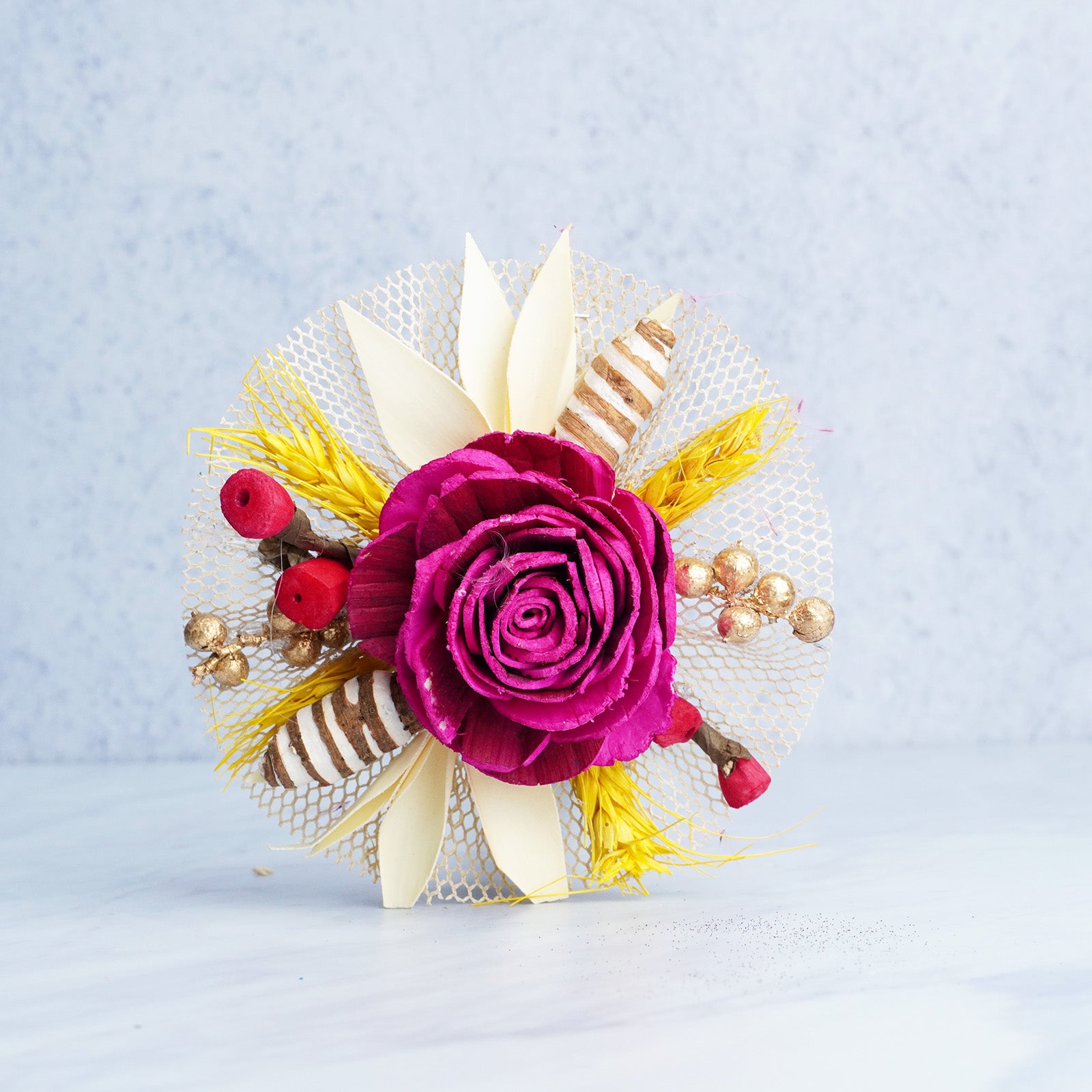 Magenta Rose Artificial Flower