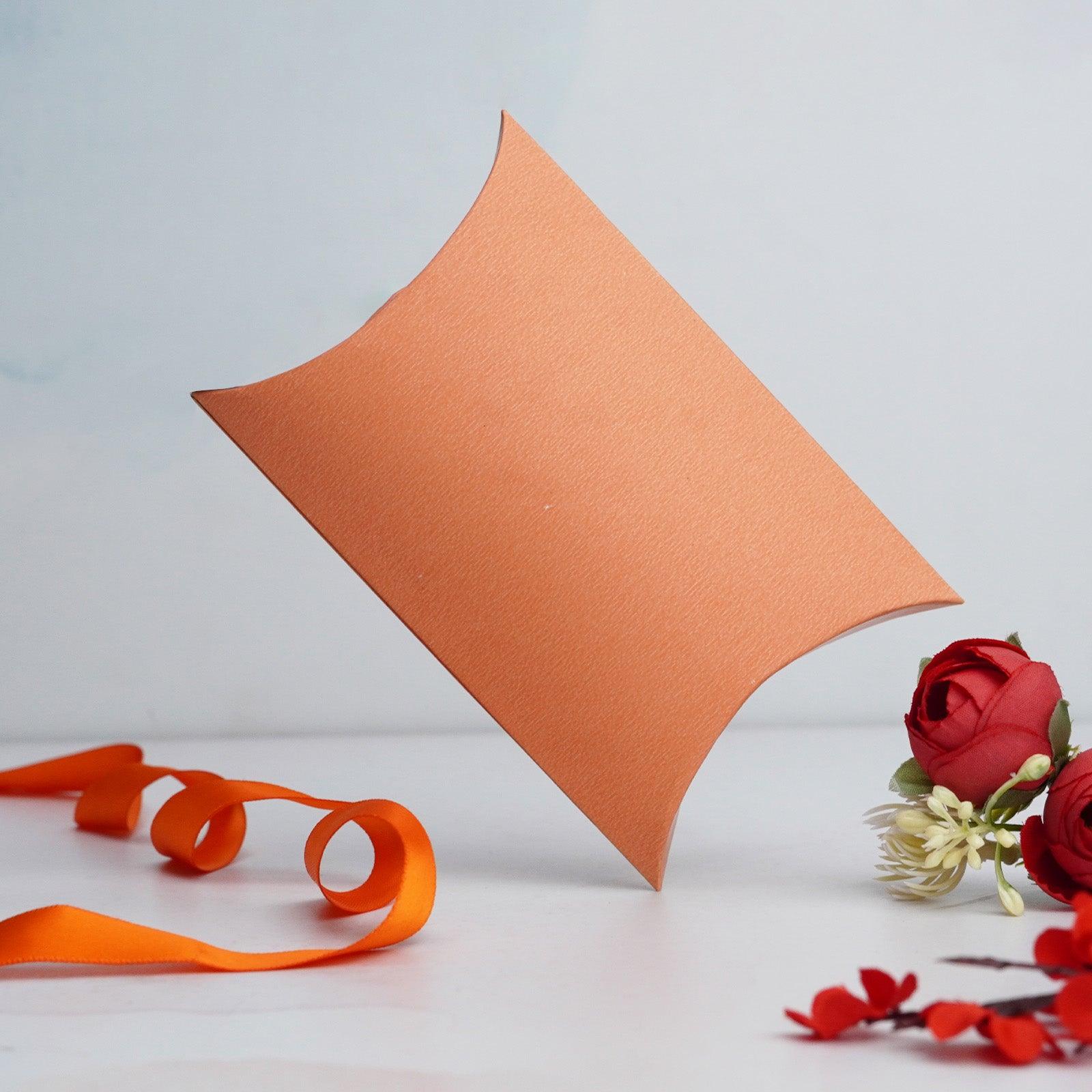 Orange Pillow Box