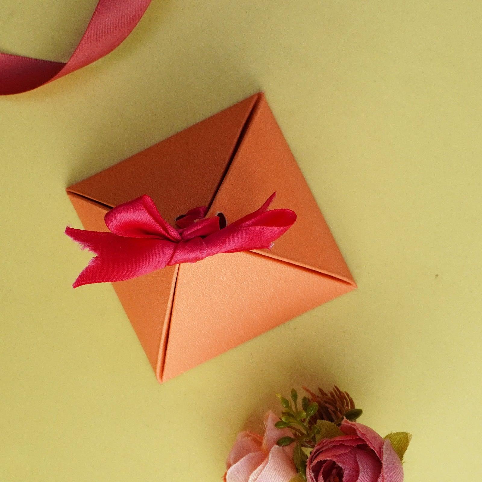 Orange Triangle Gift Box