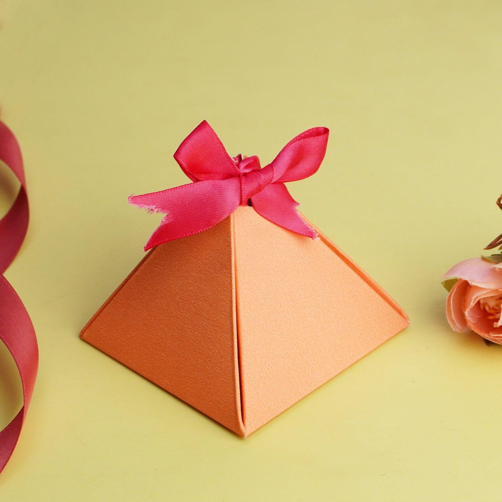 Orange Triangle Gift Box