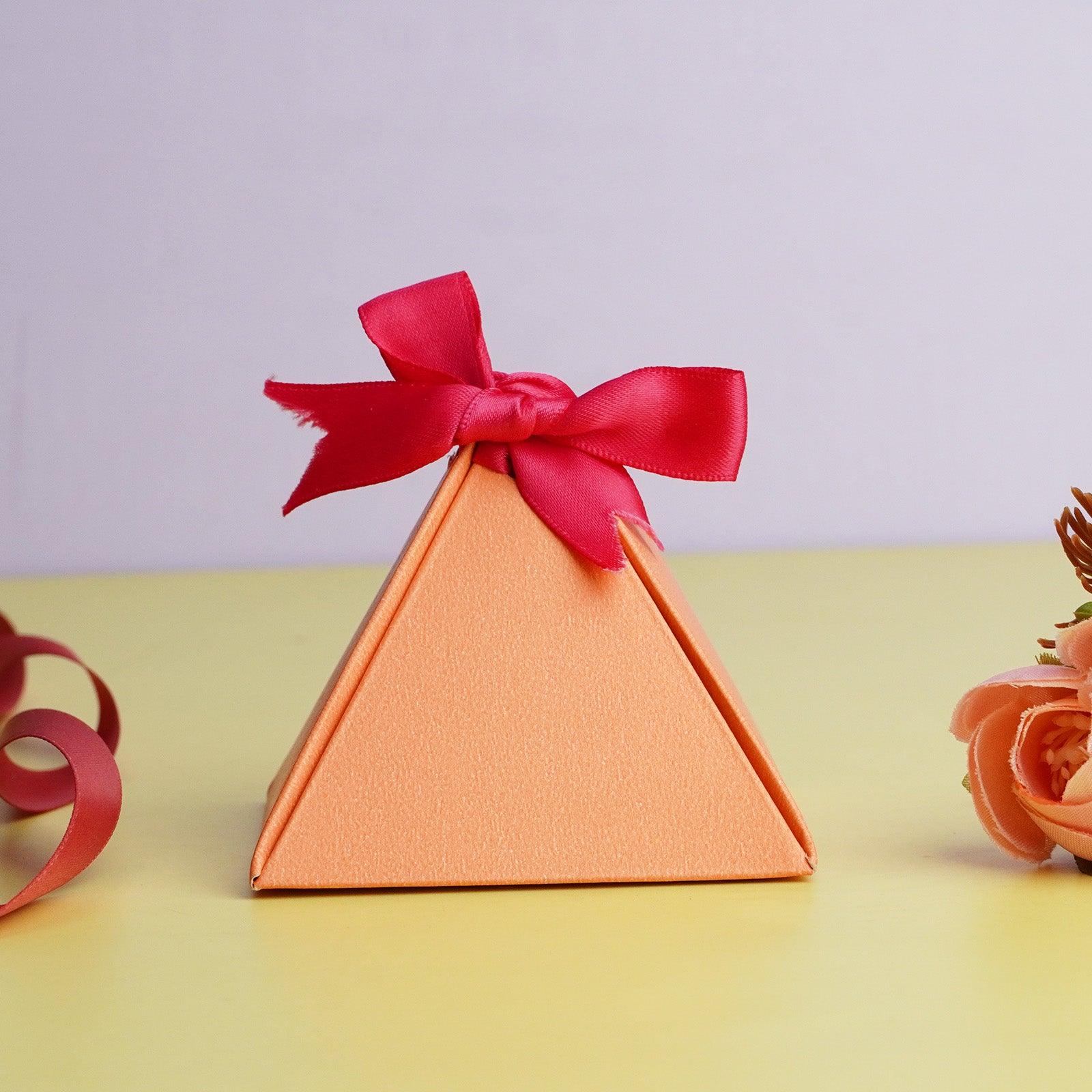 Orange Triangle Gift Box