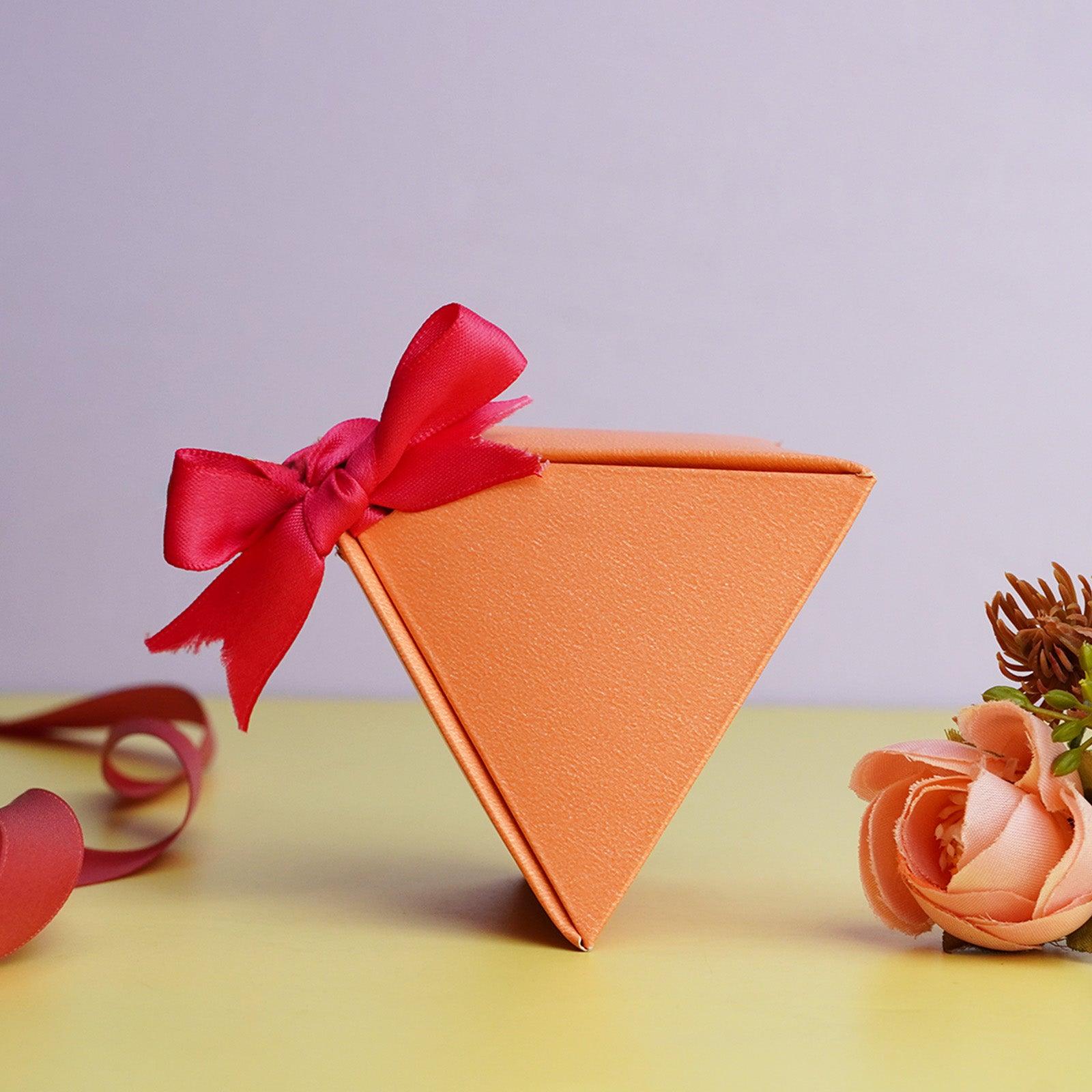 Orange Triangle Gift Box