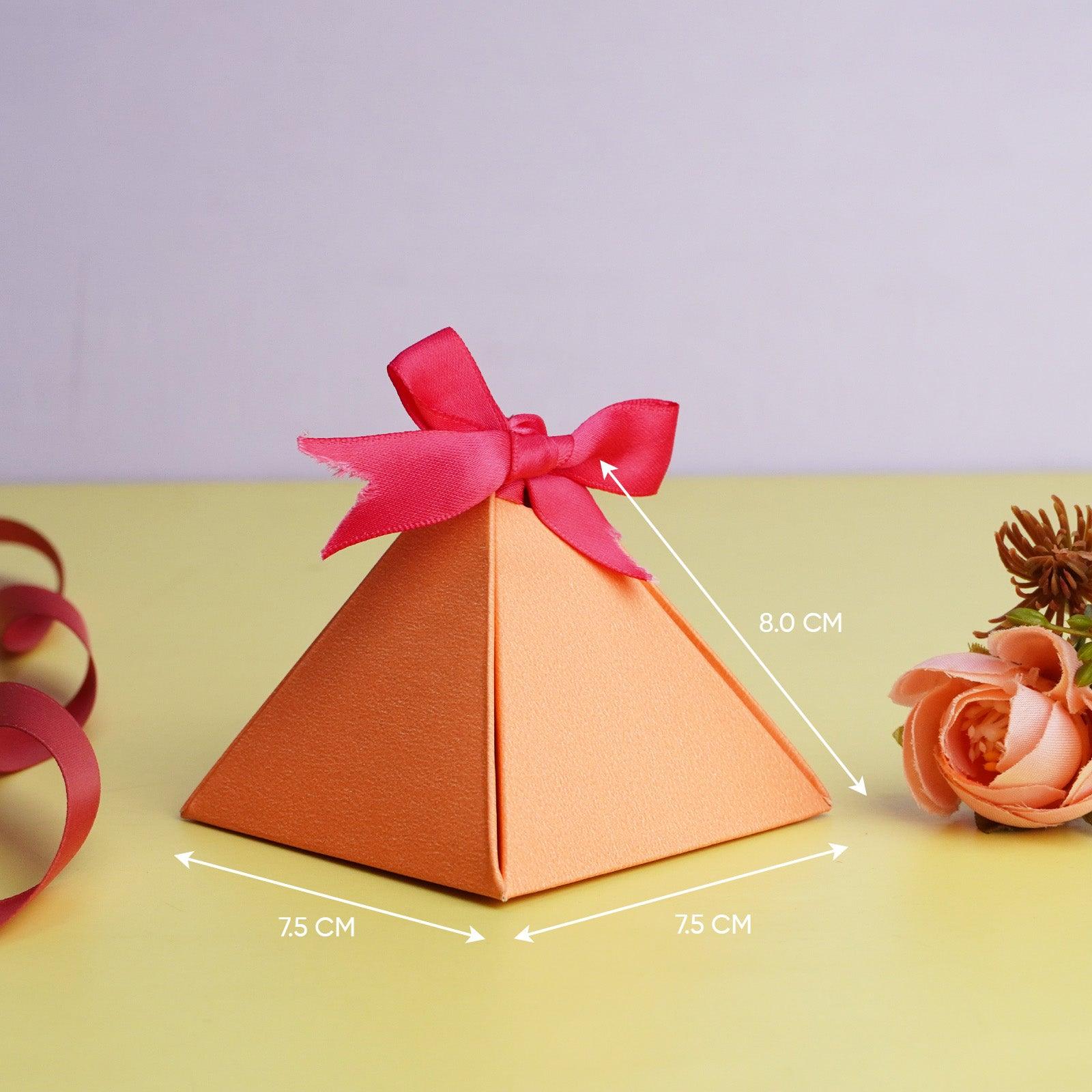 Orange Triangle Gift Box