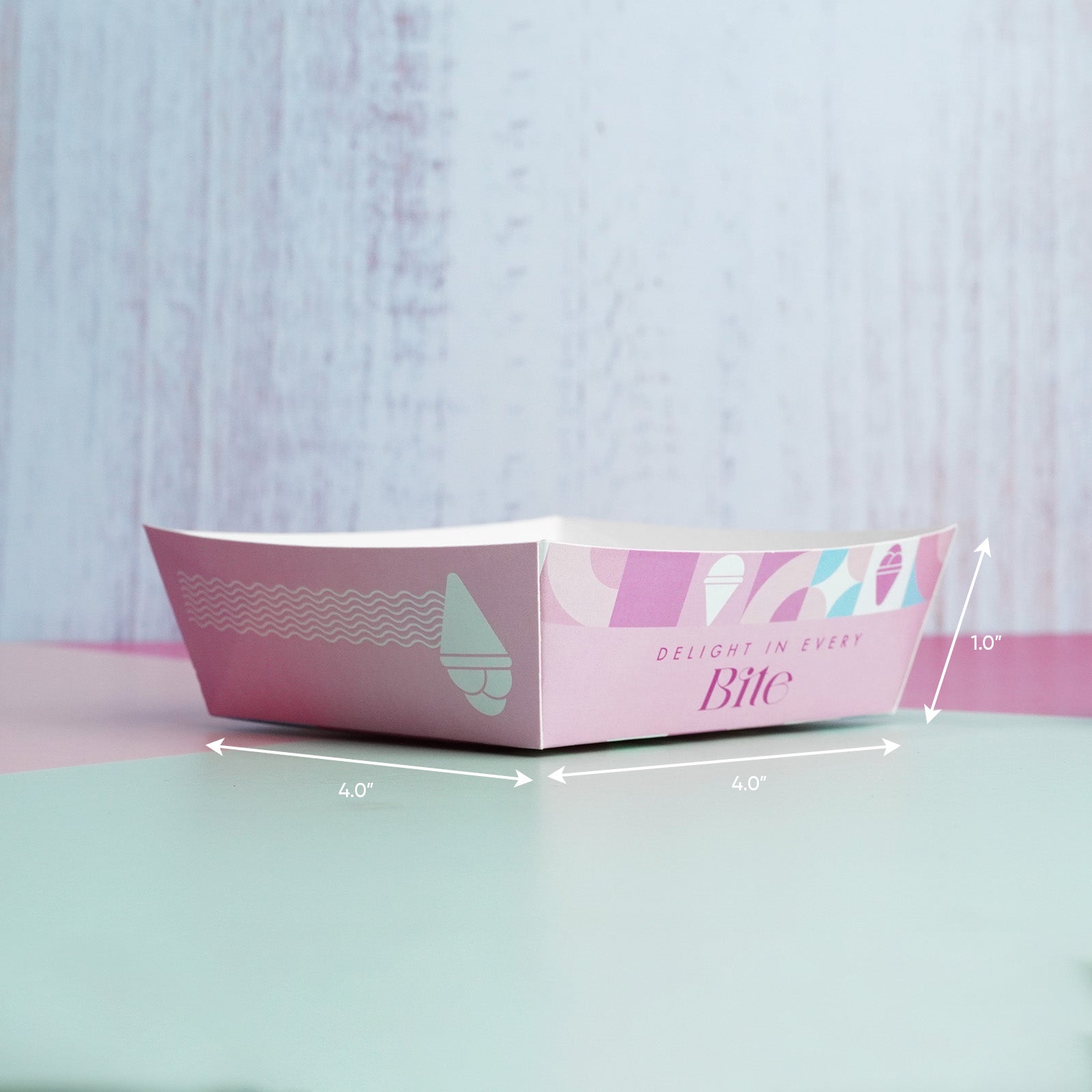 Pastel Pink Boat Tray Box