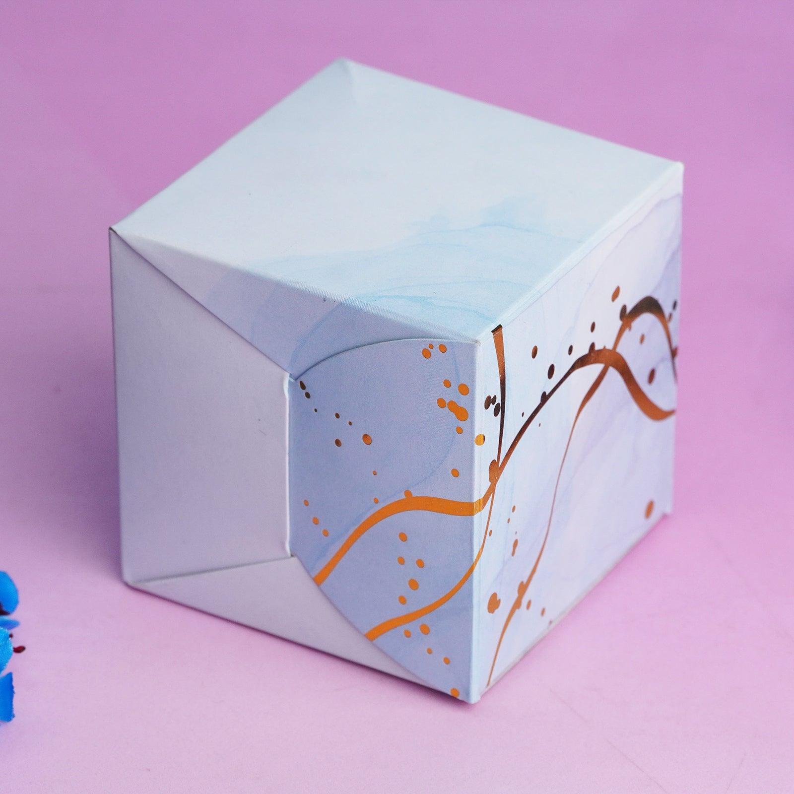 Pastel Blue Gold Foil Sweet Box