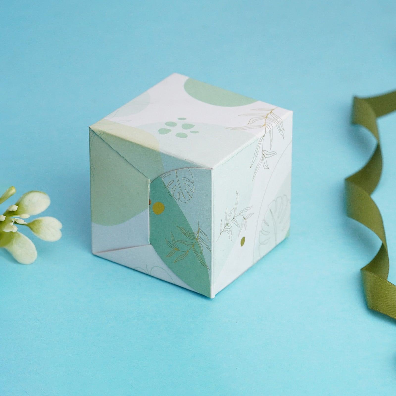 Pastel Green Gold Foil Sweet Box