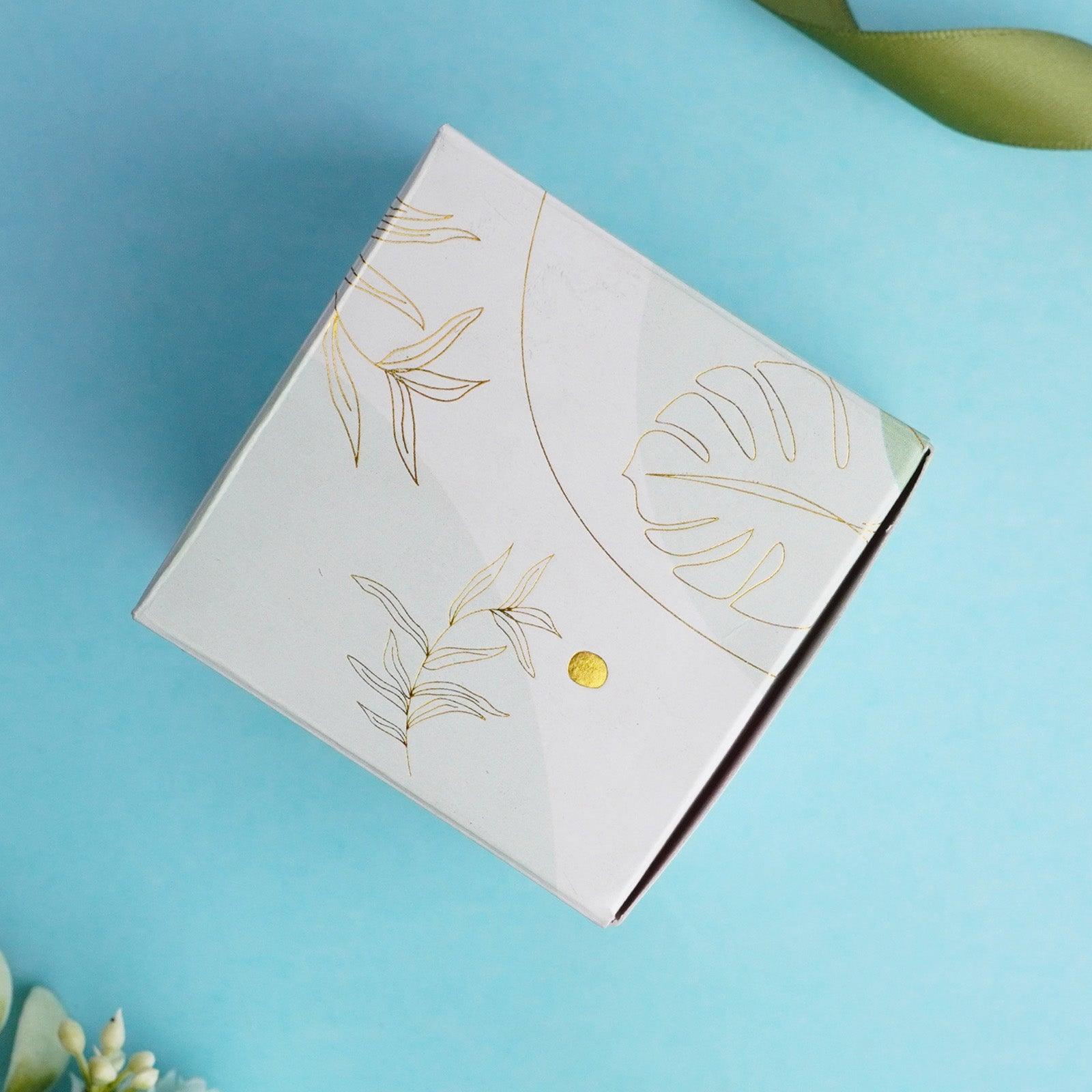 Pastel Green Gold Foil Sweet Box