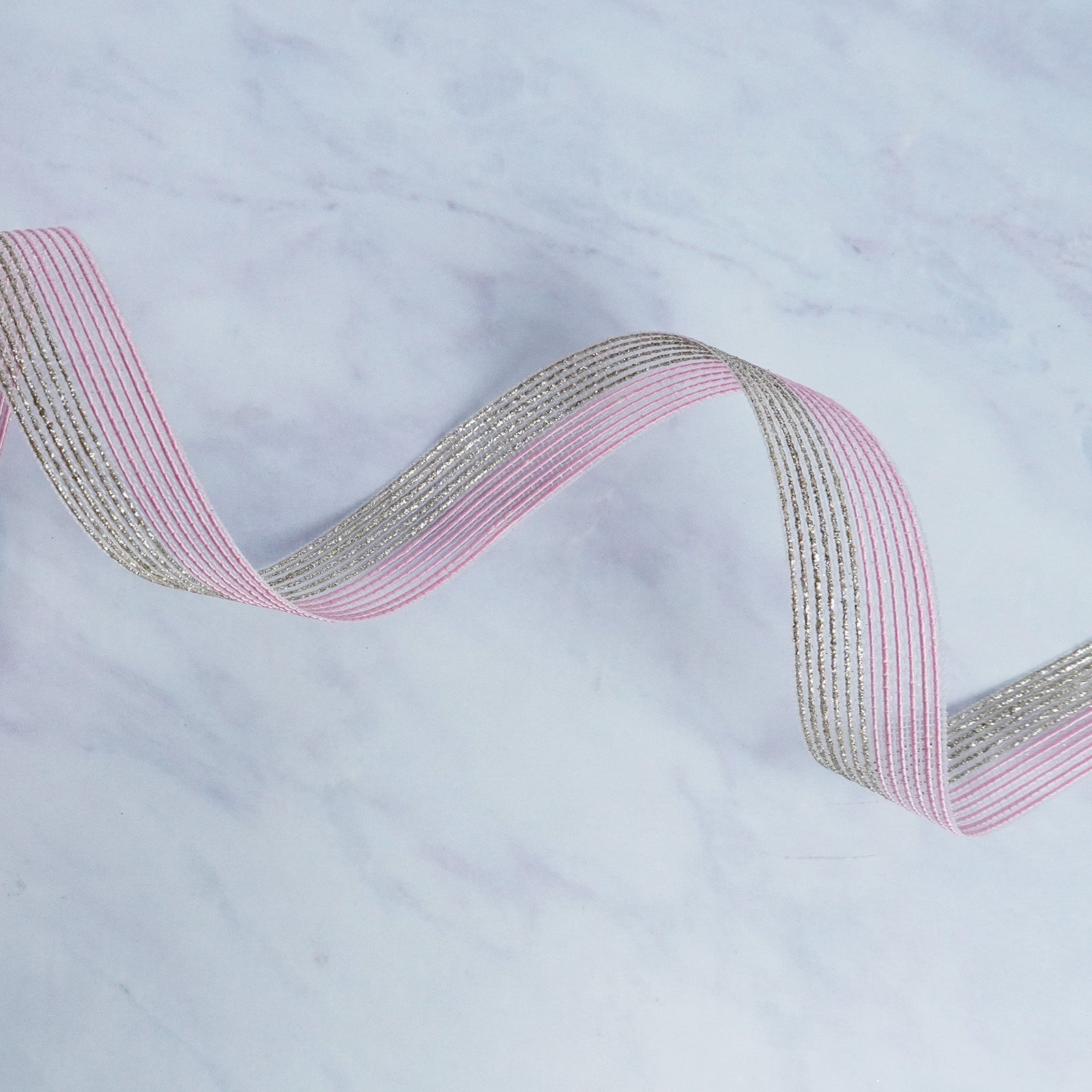 Pink and Silver Elegance Ribbon