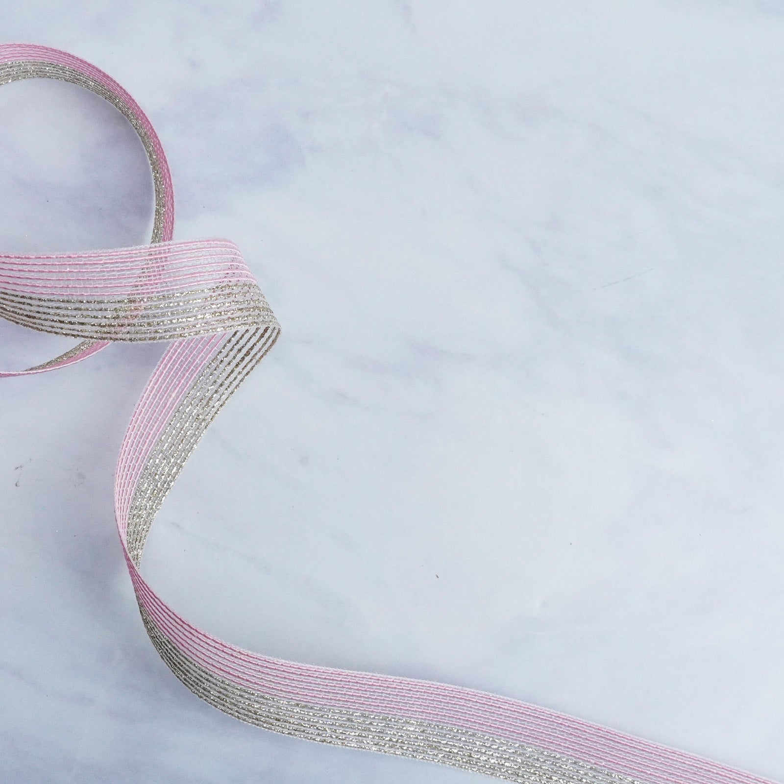 Pink and Silver Elegance Ribbon