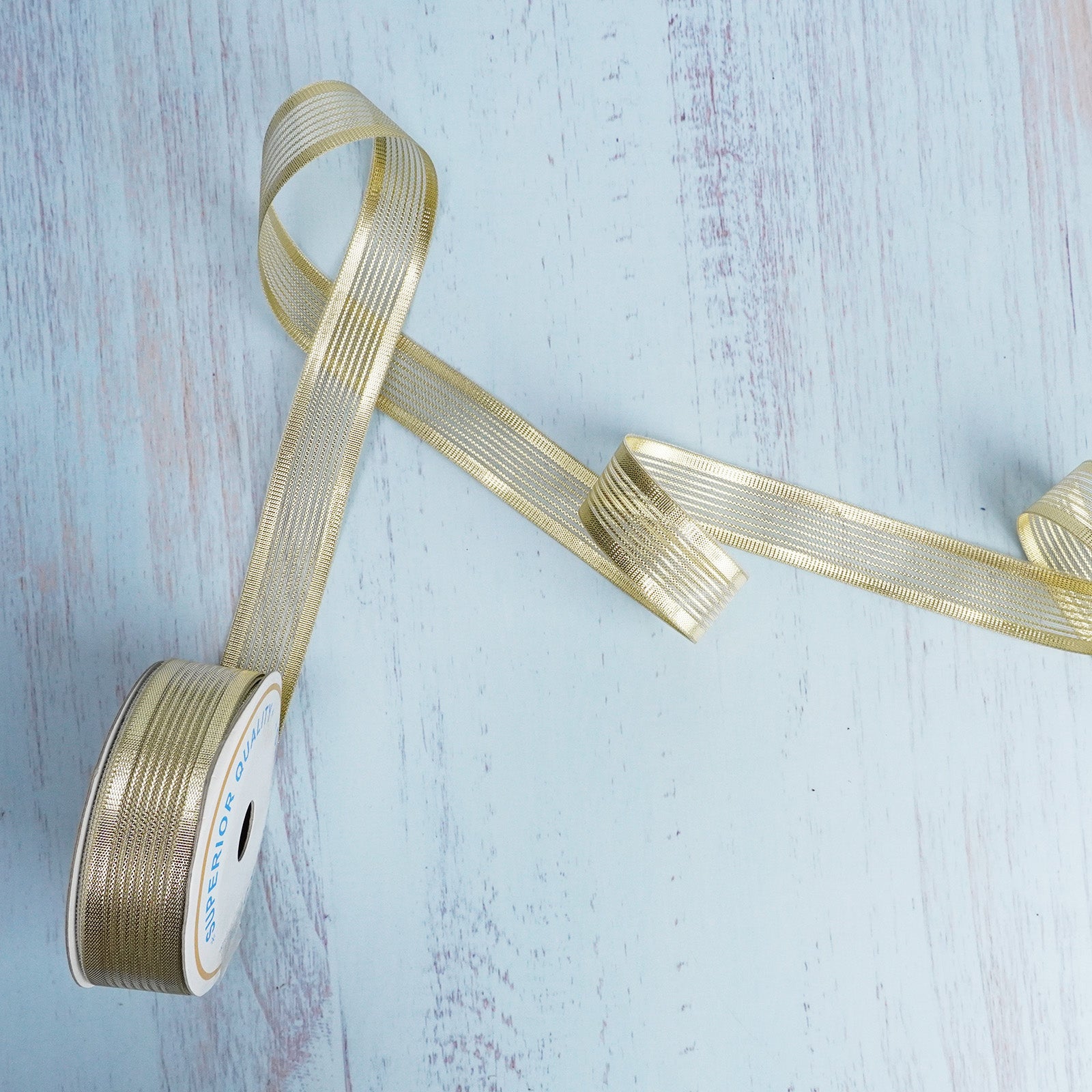 Premium Gold Metallic Ribbon