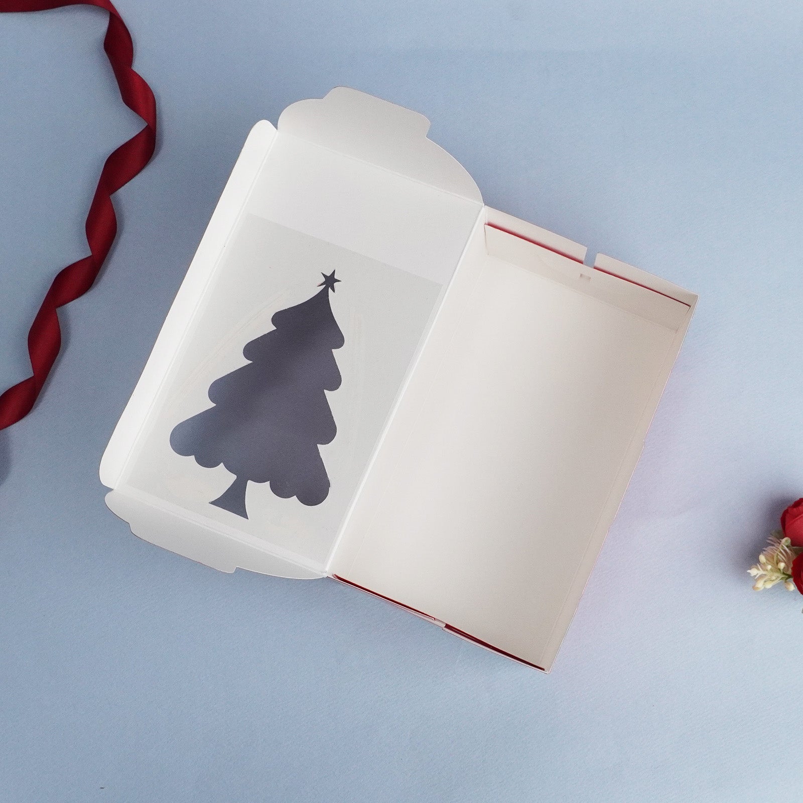 Christmas Tree Red Gift Box