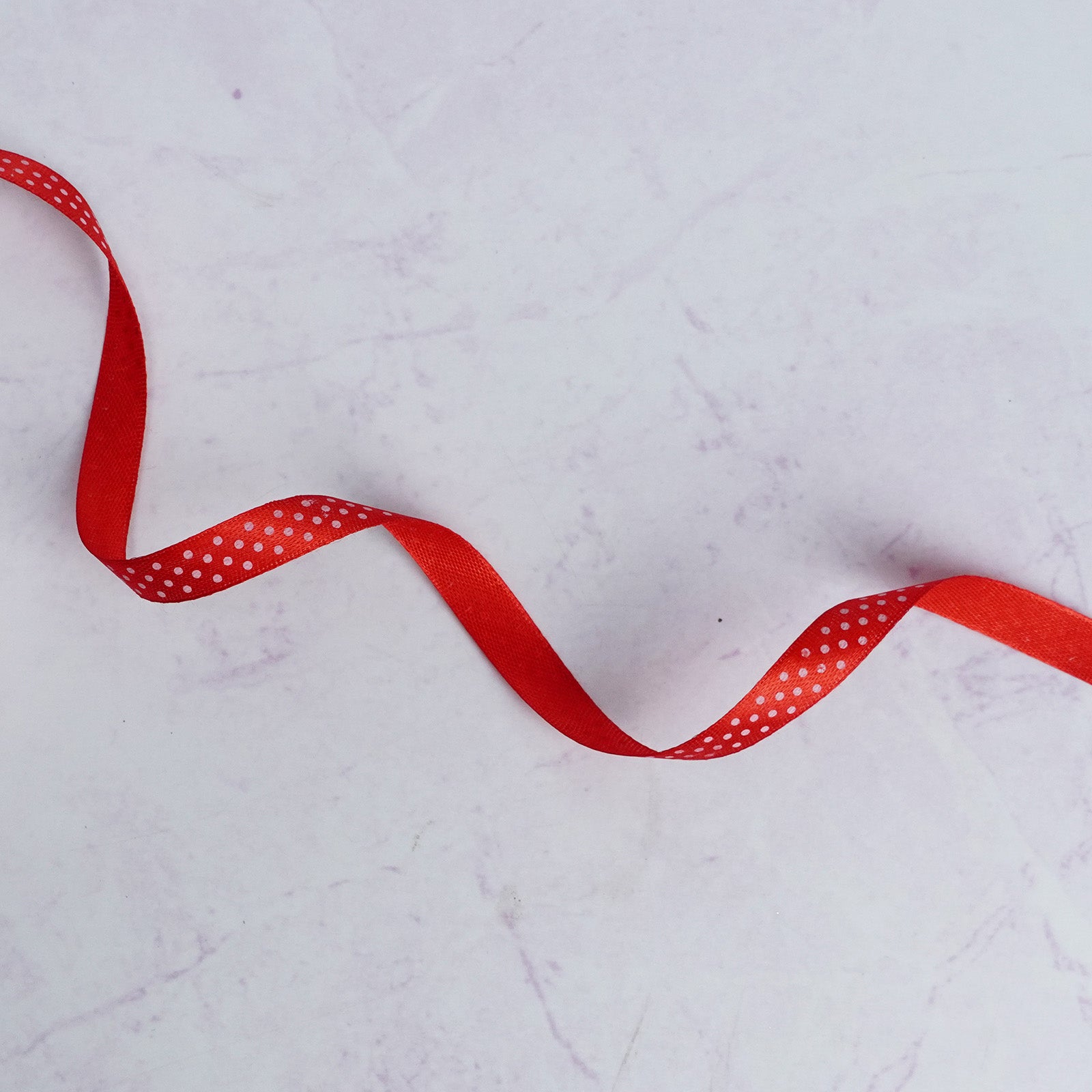 Red Polka Dot Satin Ribbon