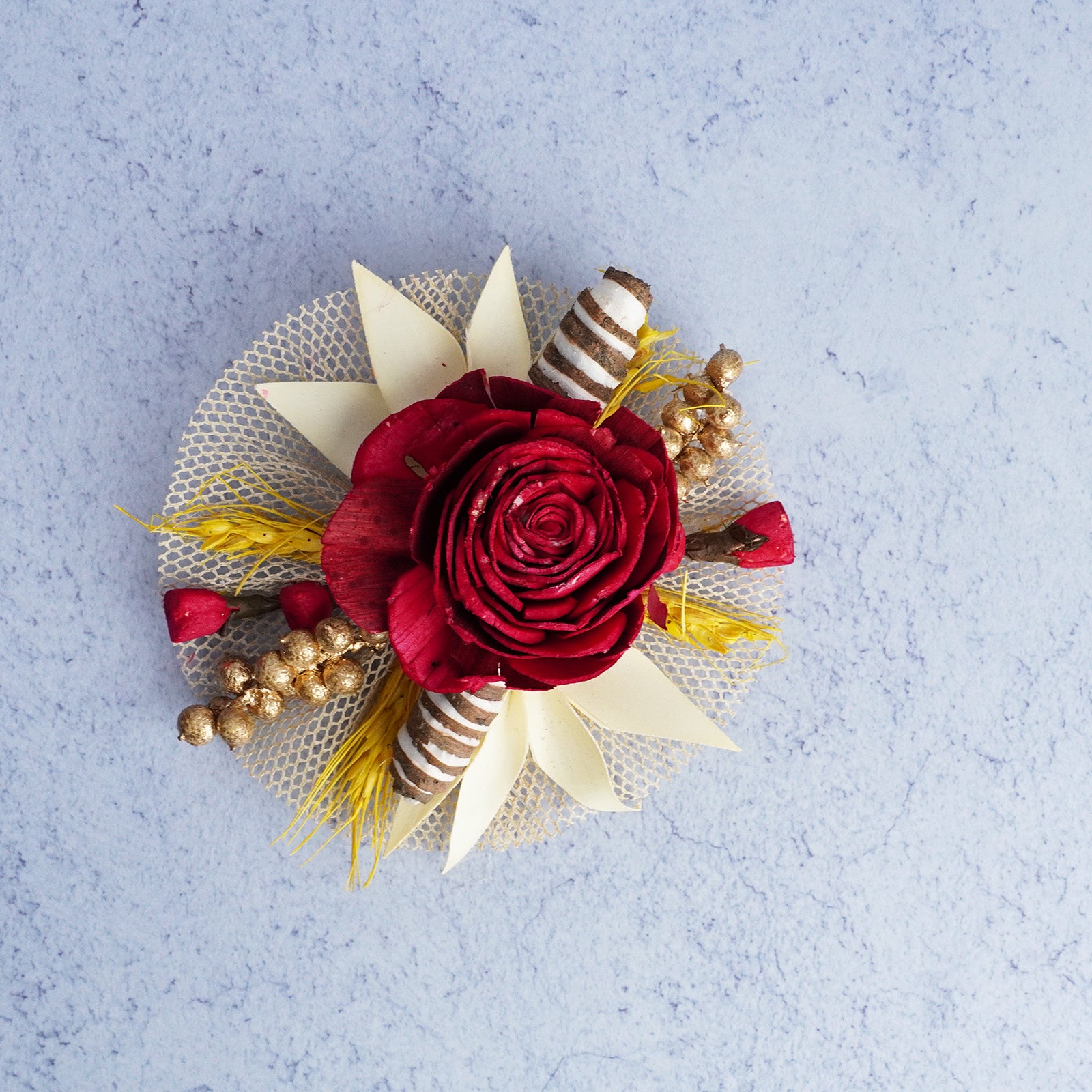 Bright Red Artificial Flower