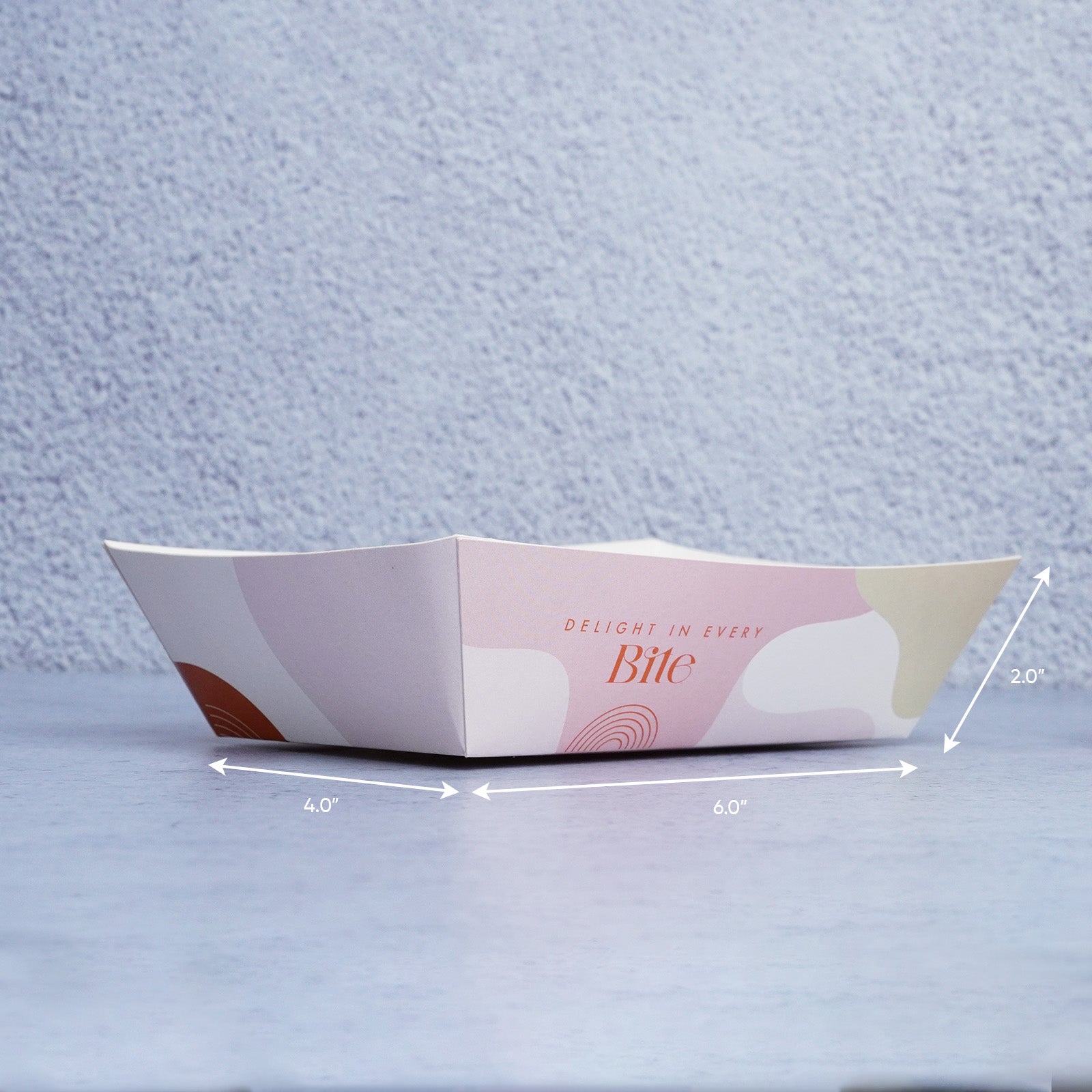 Stylish Abstract Pastel Boat Tray