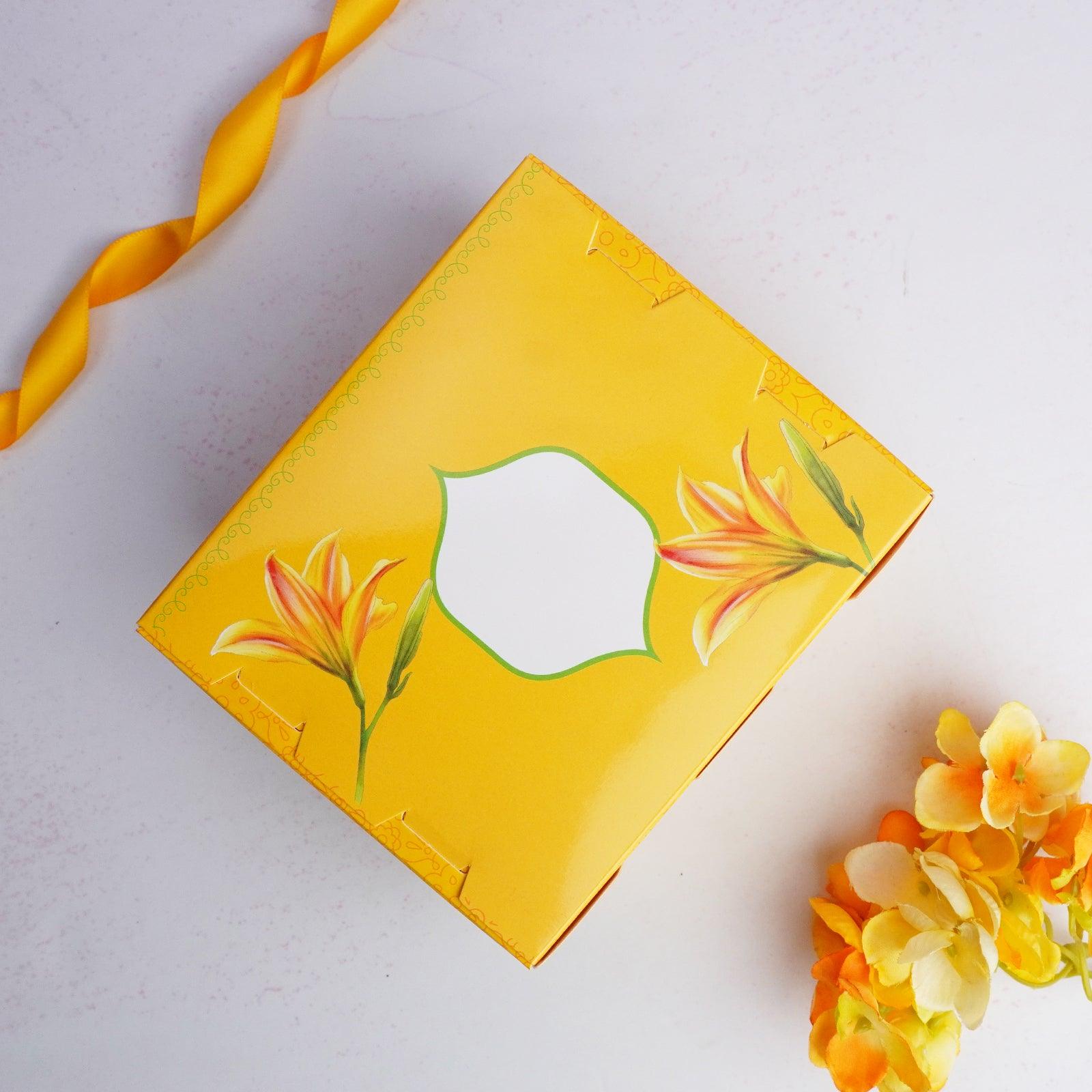 Yellow Floral 250g Sweet Box