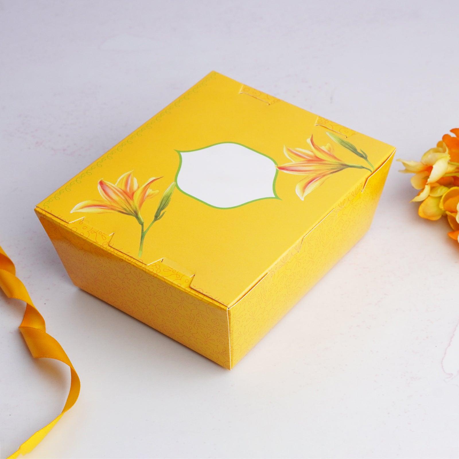 Yellow Floral 250g Sweet Box