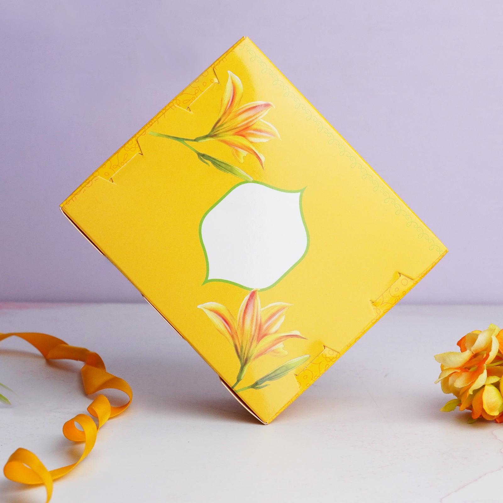 Yellow Floral 250g Sweet Box