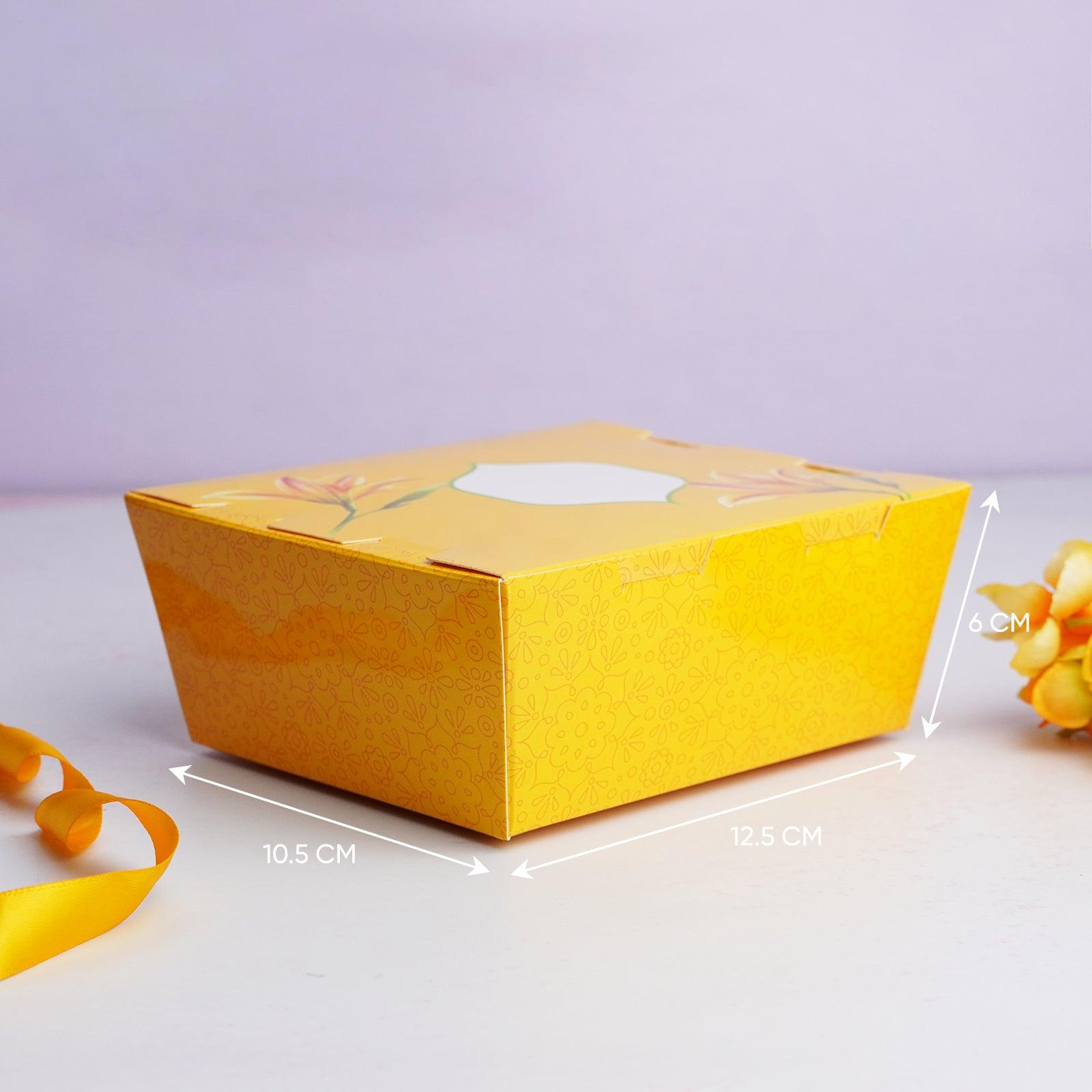 Yellow Floral 250g Sweet Box