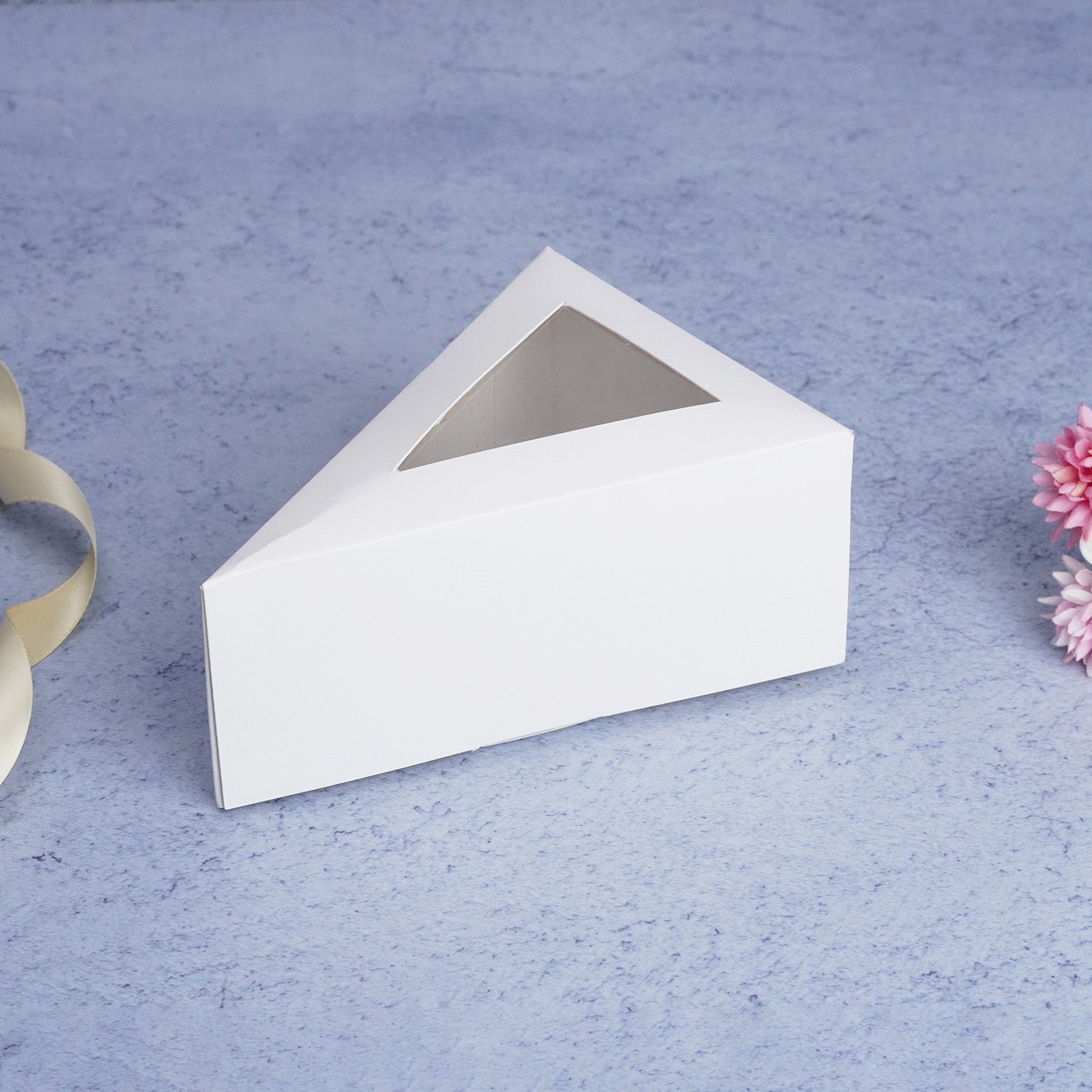 White Window Slice Cake Box