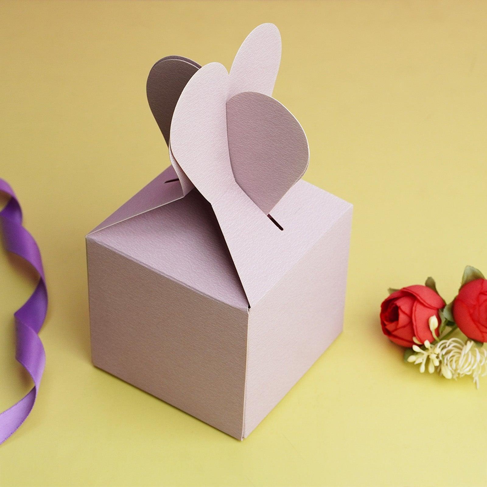 Light Gray Heart Gift Box