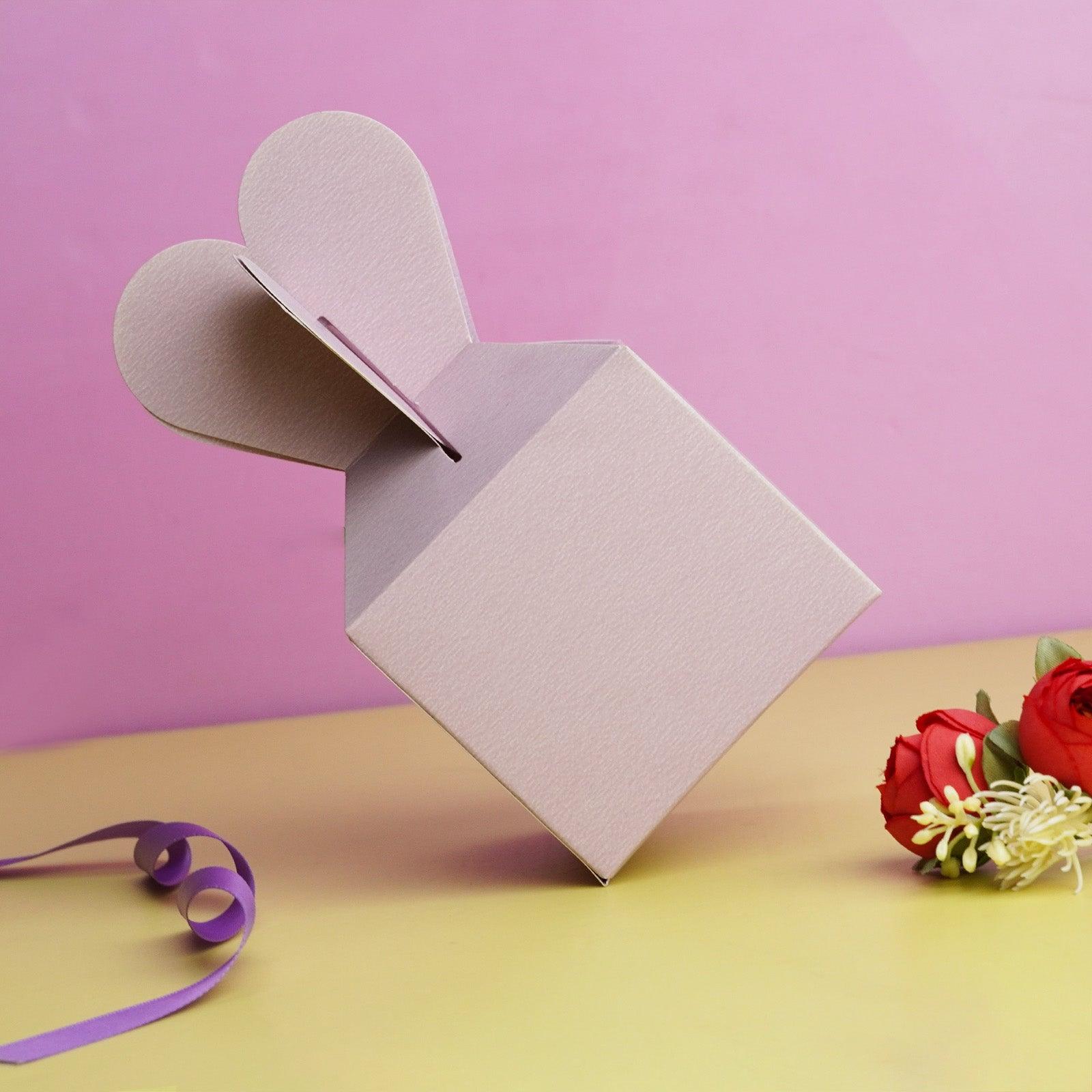 Light Gray Heart Gift Box