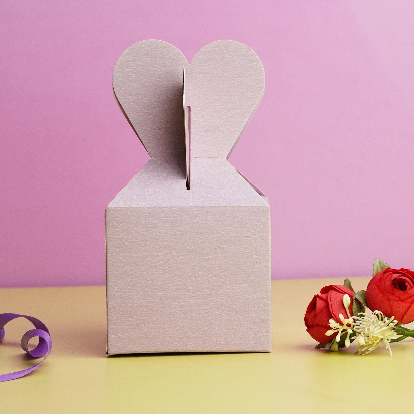 Light Gray Heart Gift Box