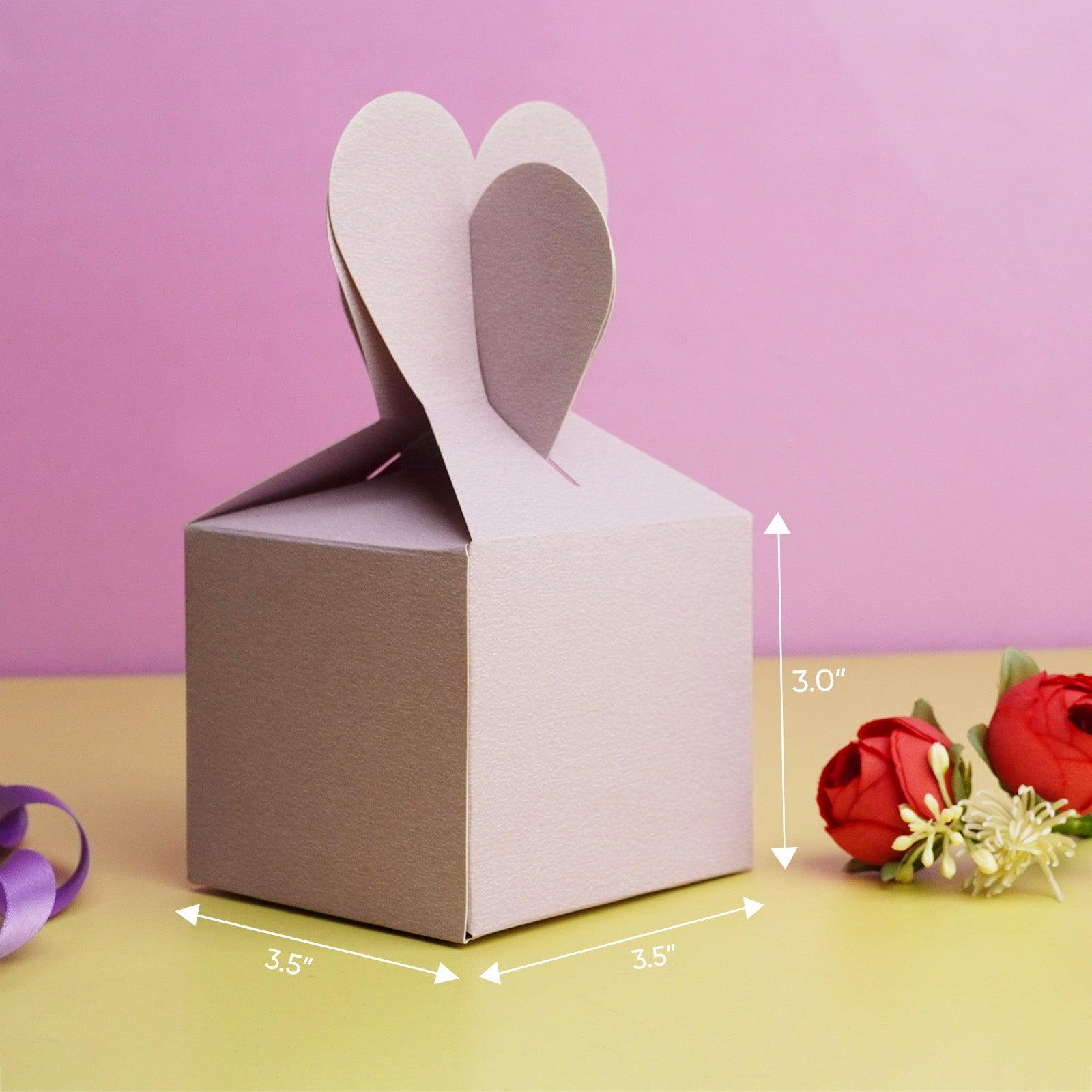 Light Gray Heart Gift Box