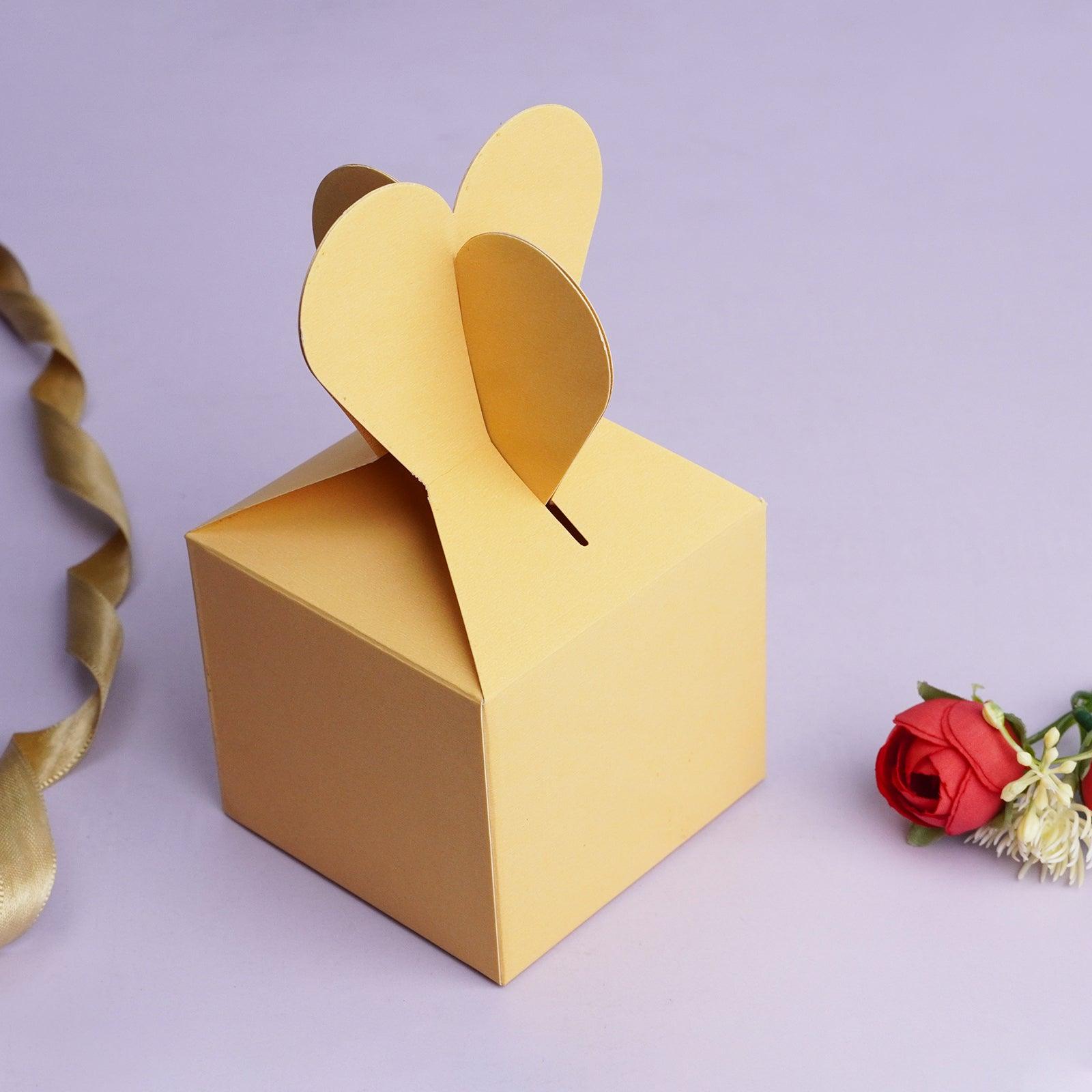 Light Yellow Heart Gift Box