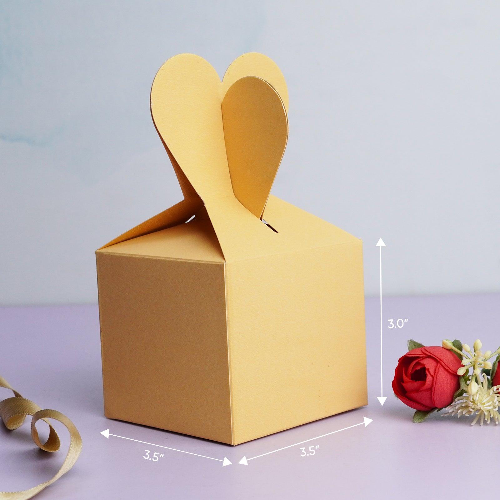 Light Yellow Heart Gift Box